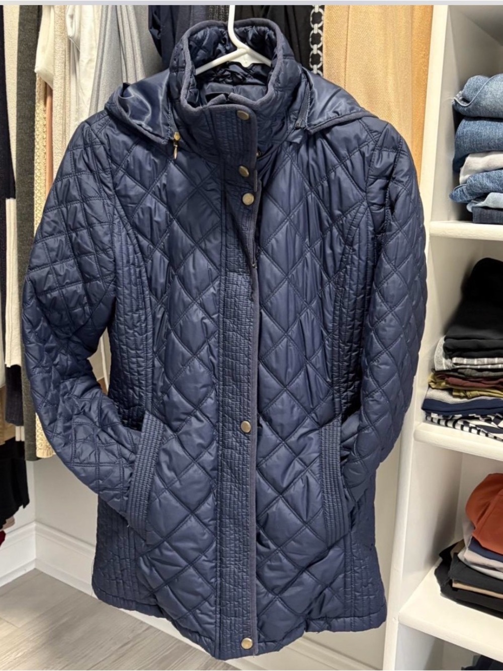 Marc New York Quilted Hooded Coat